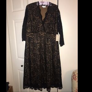 Kiyonna Mademoiselle Lace Cocktail Dress